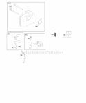 Governor Spring Ignition Muffler Diagram and Parts List for 084233-0199-E8  Briggs and Stratton Engine
